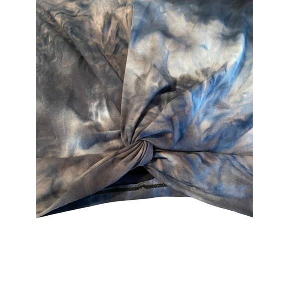 New Fashion Girls Gray Tie Dye Short Sleeve Crop Top Youth Size Large/XL - Picture 2 of 6